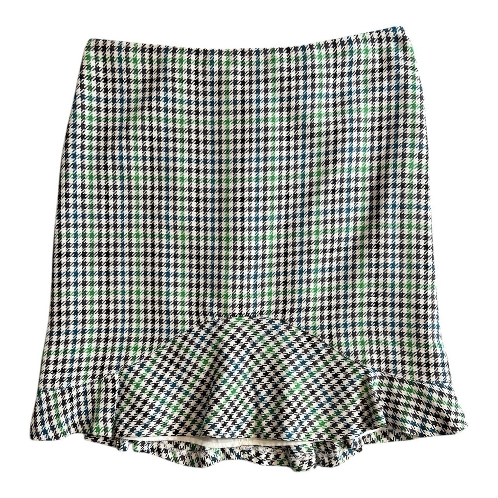 Nine & Company by Nine West Plaid Ruffle Hem Mini Skirts Size 12 NWOT